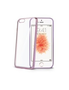 Celly BCLIPSEPK custodia per cellulare 10,2 cm (4") Cover Viola, Trasparente