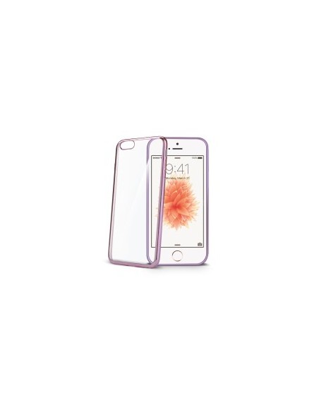 Celly BCLIPSEPK custodia per cellulare 10,2 cm (4") Cover Viola, Trasparente