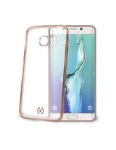 Celly BCLS6EGD custodia per cellulare Cover Oro, Trasparente
