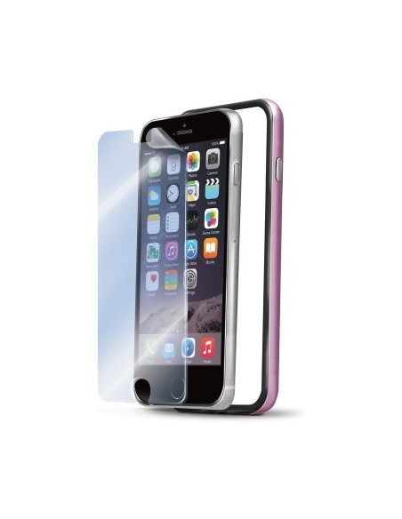 Celly BUMPERIPH6PPK custodia per cellulare 14 cm (5.5") Custodia con bordo Rosa