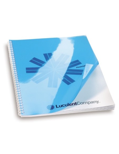 GBC Copertine per rilegatura ColorClear blu 180 micron (100)