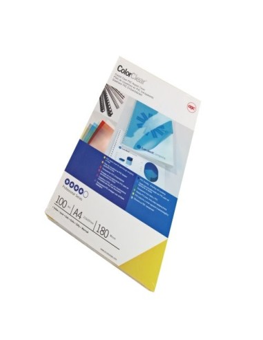 GBC Copertine per rilegatura ColorClear rosse 180 micron (100)