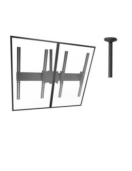 Nilox CHLCM2X1UP0507 Supporto TV a parete 139,7 cm (55") Nero