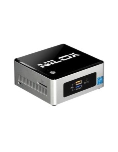 Nilox DCNXNUC4GB500 PC stazione di lavoro Intel® Celeron® N3050 4 GB DDR3L-SDRAM 500 GB HDD Mini PC Nero, Grigio