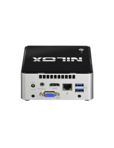 Nilox DCNXNUC4GB500 PC stazione di lavoro Intel® Celeron® N3050 4 GB DDR3L-SDRAM 500 GB HDD Mini PC Nero, Grigio