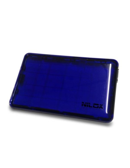 Nilox DH0002BT contenitore di unità di archiviazione Custodia per Disco Rigido (HDD) Blu, Trasparente 2.5"