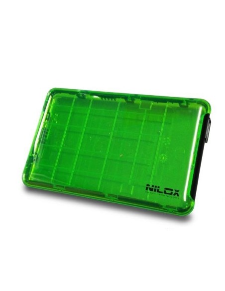 Nilox DH0002GT contenitore di unità di archiviazione Custodia per Disco Rigido (HDD) Verde 2.5"
