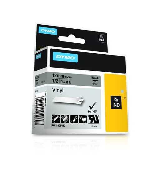 Dymo NASTRO 12MMX 5 5M VINILE NE GR  1805413 0071701059697 MATERIALE DI CONSUMO