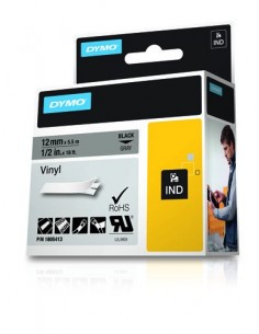 Dymo NASTRO 12MMX 5 5M VINILE NE GR  1805413 0071701059697 MATERIALE DI CONSUMO 2