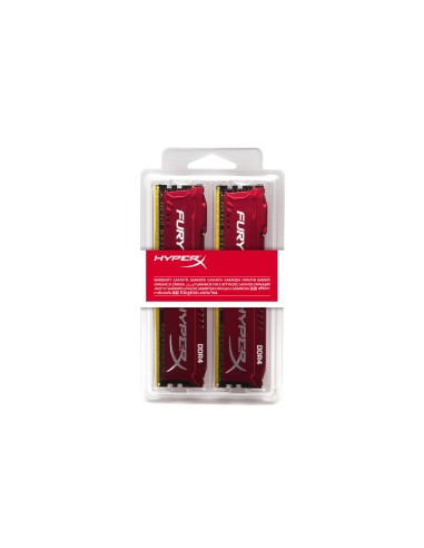 HyperX FURY Red 16GB DDR4 2400MHz Kit memoria 2 x 8 GB