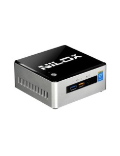 Nilox I5NXNUC4GB500 PC stazione di lavoro Intel® Core™ i5 i5-5250U 4 GB DDR3L-SDRAM 500 GB HDD Mini PC Nero, Grigio