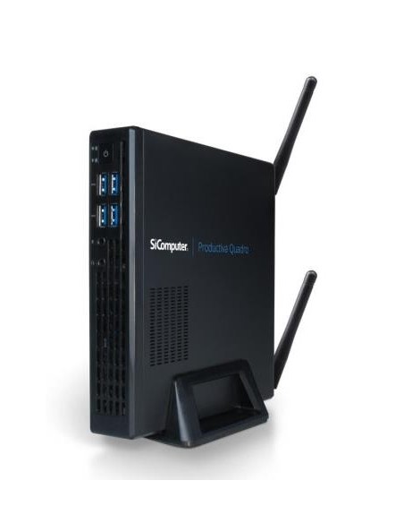 Nilox I5NXPQ500SER401 PC stazione di lavoro Intel® Core™ i5 i5-6400T 4 GB DDR3L-SDRAM 500 GB HDD USFF Mini PC Nero