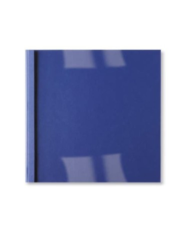 GBC Copertine rilegatura termica LeatherGrain 4mm blu royal(100)