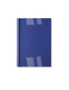 GBC Copertine rilegatura termica LeatherGrain 6mm blu royal(100)