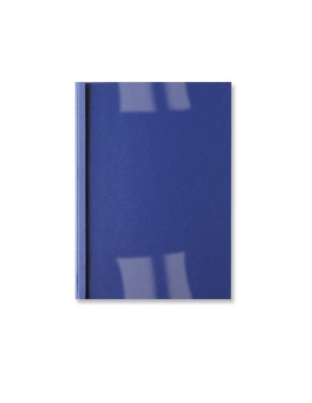 GBC Copertine rilegatura termica LeatherGrain 6mm blu royal(100)