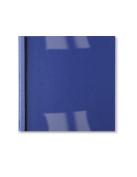 GBC Copertine rilegatura termica LeatherGrain 6mm blu royal(100)