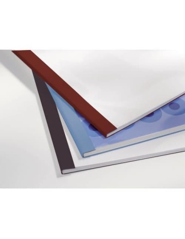 GBC Copertine rilegatura termica LeatherGrain 6mm blu royal(100)