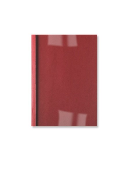 GBC Copertine rilegatura termica LeatherGrain 3 mm rosse (100)