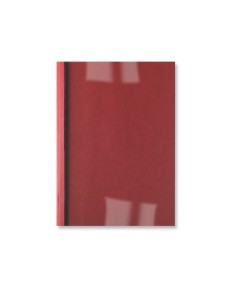 GBC Copertine rilegatura termica LeatherGrain 6 mm rosse (100)