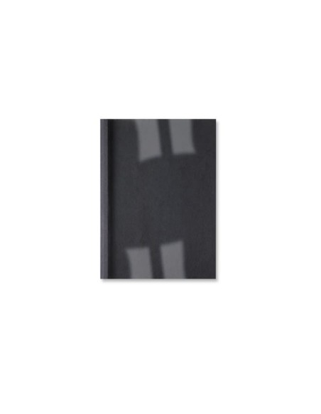 GBC Copertine rilegatura termica LeatherGrain 6 mm nere (100)