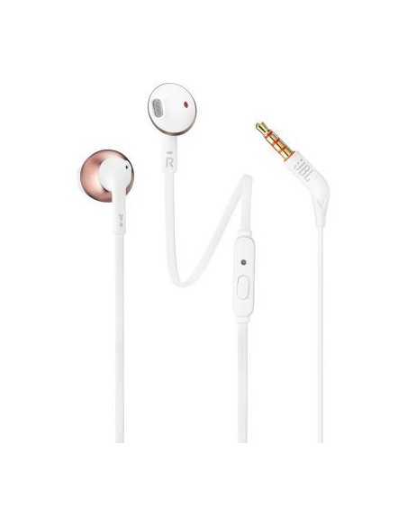 JBL T205 Auricolare Cablato In-ear Musica e Chiamate Rose Gold