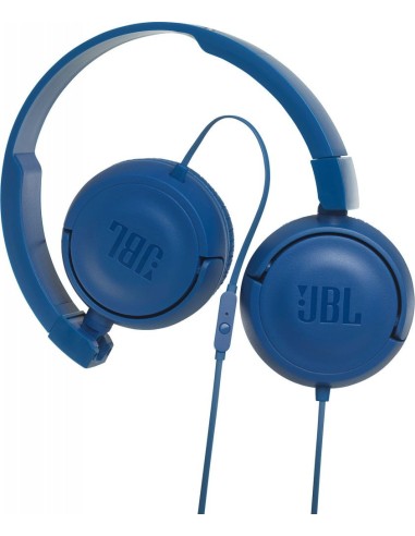 JBL T450 Auricolare Cablato A Padiglione Musica e Chiamate Blu
