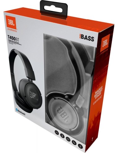 JBL T450BT Auricolare Wireless A Padiglione Musica e Chiamate Bluetooth Nero