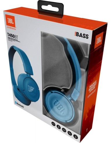 JBL T450BT Auricolare Wireless A Padiglione Musica e Chiamate Bluetooth Blu