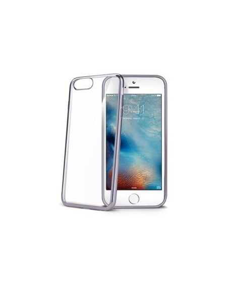 Celly LASER800DS custodia per cellulare 11,9 cm (4.7") Cover Argento, Trasparente