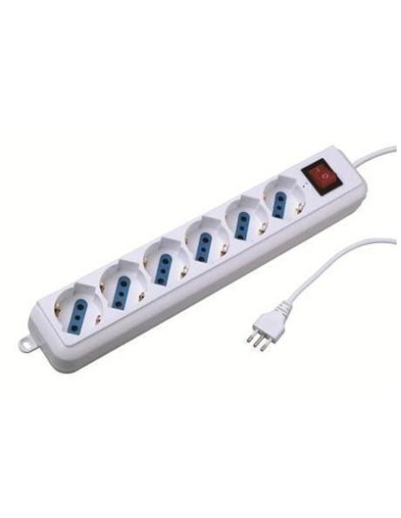 Nilox LF38.1030416E prolunghe e multiple 1,5 m 6 presa(e) AC Bianco