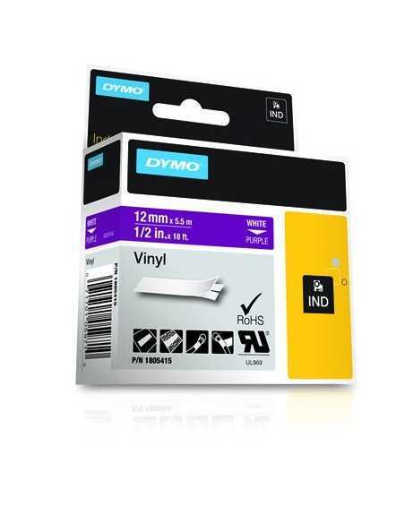 Dymo NASTRO 12MMX 5 5M VINILE BI VI D1 RHINOPRO 1805415 0071701059710 MATERIALE DI CONSUMO