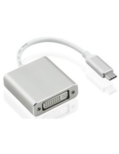 Nilox USB Type-C - DVI-I M F adattatore grafico USB Argento