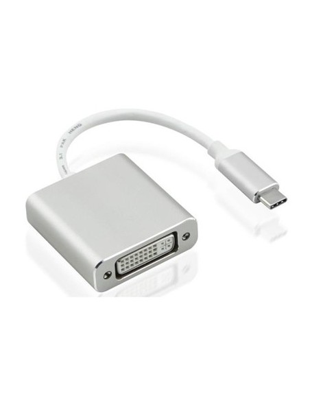 Nilox USB Type-C - DVI-I M F adattatore grafico USB Argento