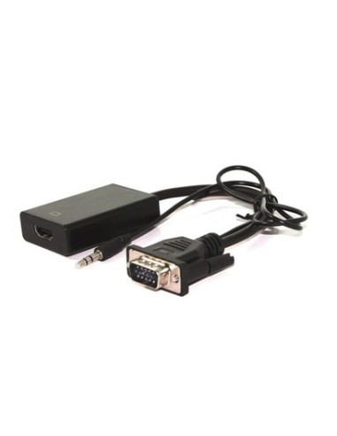 Nilox NX080200128 cavo e adattatore video 0,15 m VGA (D-Sub) + 3.5mm HDMI Nero