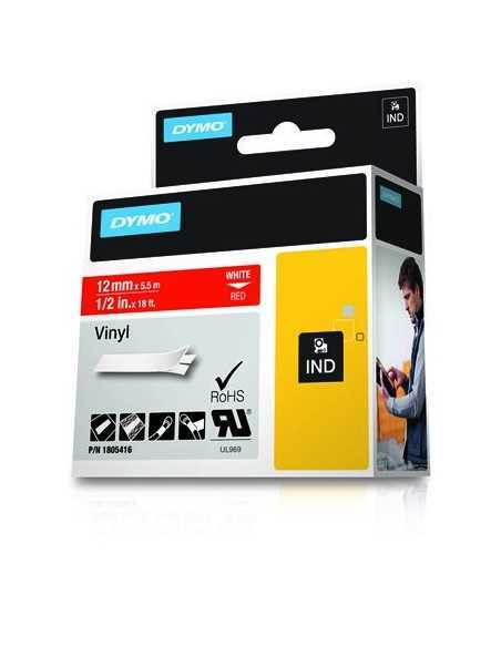 Dymo NASTRO 12MMX 5 5M VINILE BI RO D1 RHINOPRO 1805416 0071701059727 MATERIALE DI CONSUMO