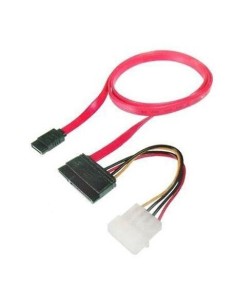 Nilox 0.5m SATA 22 cavo SATA 0,5 m SATA 22-pin SATA 7-pin + Molex (4-pin) Rosso