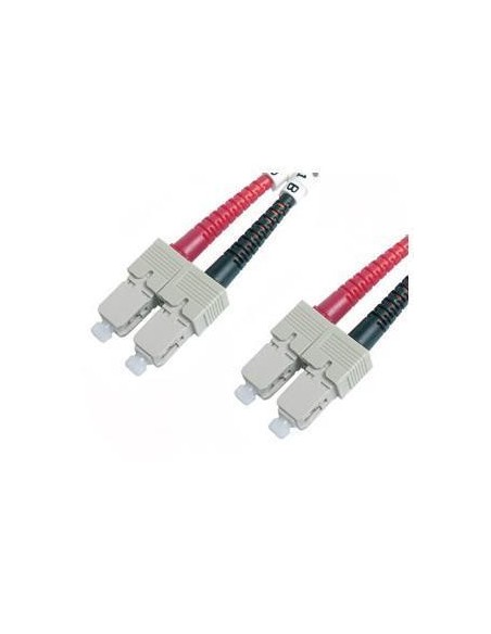 Nilox 3.0m 50 125u SC SC cavo InfiniBand e in fibra ottica 3 m Grigio