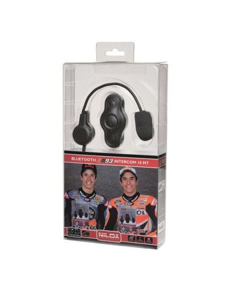 Nilox MM93 interfono da moto Nero