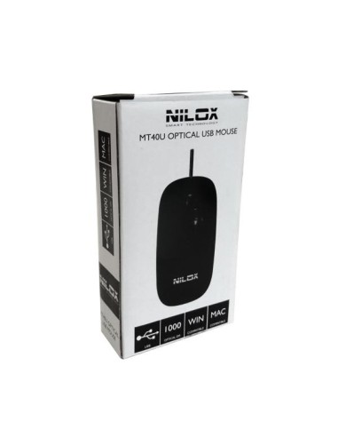 Nilox MT40U mouse Ufficio Mano destra Ottico 1000 DPI