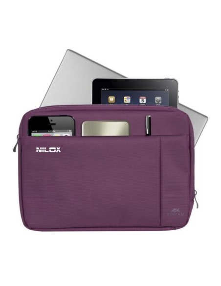 Nilox NXSLB133PPL borsa per laptop 33,8 cm (13.3") Custodia a tasca Viola