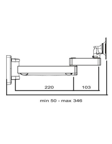 Nilox OM06172 Supporto TV a parete 81,3 cm (32") Nero
