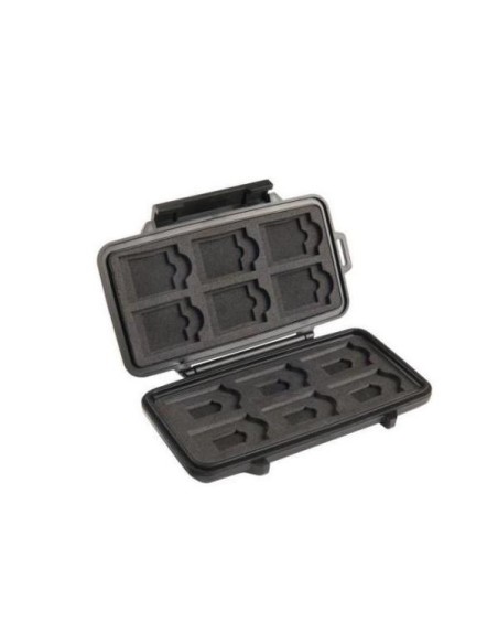 Nilox PL0910-015-110E custodia per scheda di memoria 12 schede Policarbonato Nero