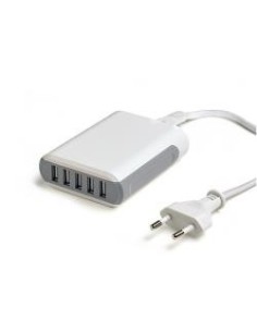 Celly POWER STATION 5 USB PORT 8A Universale Grigio, Bianco AC Interno