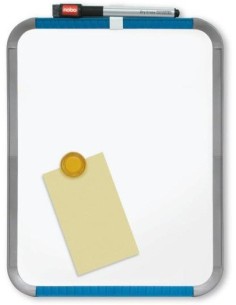Nobo Lavagna bianca magnetica sottile 360x280 mm - argento