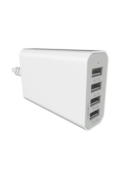 Nilox 4 x USB 2.0 Universale Bianco AC Interno
