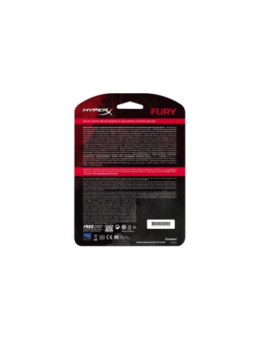 HyperX FURY SHFS37A 480G drives allo stato solido 480 GB 2.5" Serial ATA III