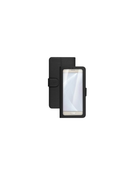 Celly Unica View custodia per cellulare 11,4 cm (4.5") Custodia a libro Nero
