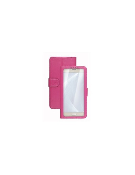 Celly Unica View custodia per cellulare 11,4 cm (4.5") Custodia a libro Rosa