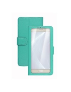 Celly Unica View custodia per cellulare 11,4 cm (4.5") Custodia a libro Turchese