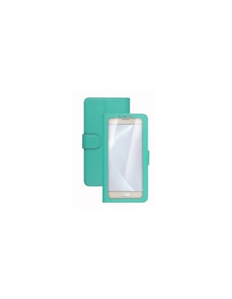 Celly Unica View custodia per cellulare 11,4 cm (4.5") Custodia a libro Turchese